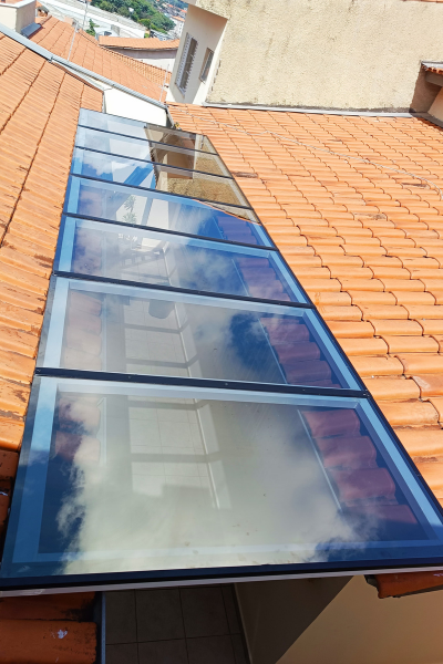 cOBERTURA EM VIDRO
Cobertura fixa