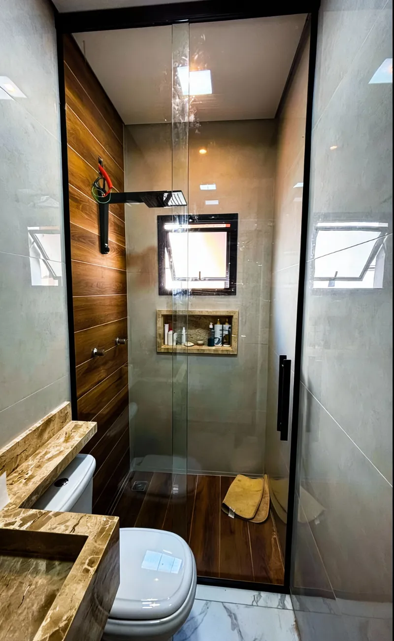 box de vidro frontal