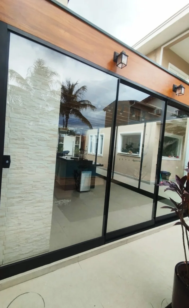 Porta max system vidro fume