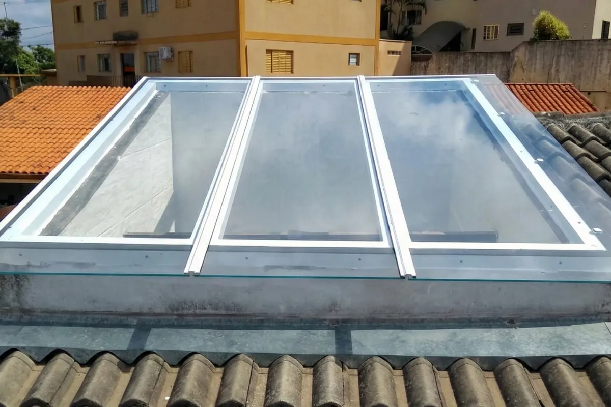 cobertura de vidro telha termostatica cobertura fixa