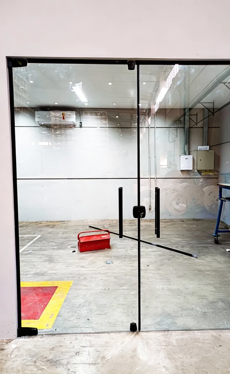 Porta de giro temperado